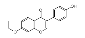 7-O-乙基黄豆苷原结构式