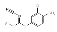 (3-CHLORO-4-METHYLPHENYL) METHYL CYANOCARBONIMIDODITHIOATE Structure