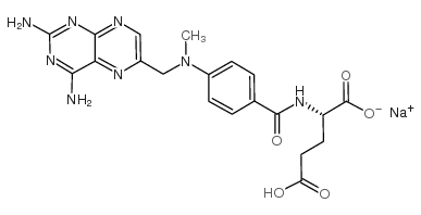 Methotrexate sodium Structure