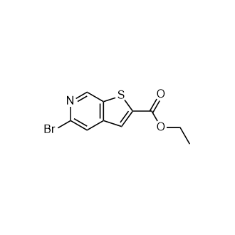 Ethyl5-bromothieno[2,3-c]pyridine-2-carboxylate structure