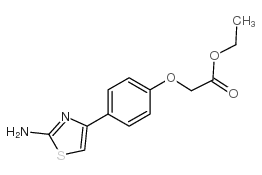 ethyl 2-[4-(2-amino-1,3-thiazol-4-yl)phenoxy]acetate structure