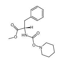 N-Piperidinooxycarbonyl-L-phenylalanin-methylester Structure