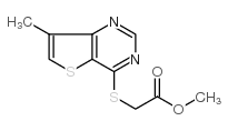 METHYL 2-[(7-METHYLTHIENO[3,2-D]PYRIMIDIN-4-YL)THIO]ACETATE Structure