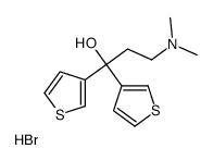 3-(dimethylamino)-1,1-di(thiophen-3-yl)propan-1-ol,hydrobromide Structure