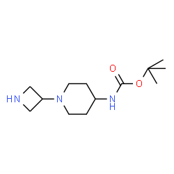 [1-(3-AZETIDINYL)-4-PIPERIDINYL]-CARBAMIC ACID 1,1-DIMETHYLETHYL ESTER Structure