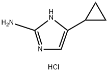 5-环丙基-1H-咪唑-2-胺盐酸盐结构式