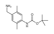 TERT-BUTYL 4-(AMINOMETHYL)-2,5-DIMETHYLPHENYLCARBAMATE Structure