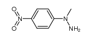 N-methyl-N-(p-nitrophenyl)hydrazine结构式