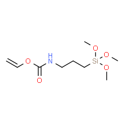 3-(Trimethoxysilyl)propyl vinyl carbamate结构式