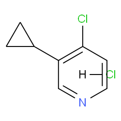 4-氯-3-环丙基吡啶盐酸盐结构式