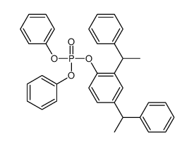 [2,4-bis(1-phenylethyl)phenyl] diphenyl phosphate结构式