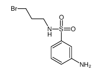 1-(3-氨基苯磺酰基)氨基-3-溴丙烷结构式