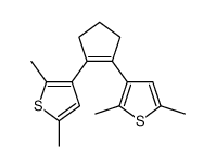 3-[2-(2,5-dimethylthiophen-3-yl)cyclopenten-1-yl]-2,5-dimethylthiophene结构式