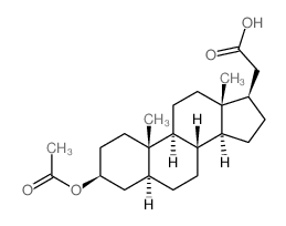 Pregnan-21-oic acid,3-(acetyloxy)-, (3b,5a)- (9CI) Structure