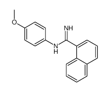 N'-(4-methoxyphenyl)naphthalene-1-carboximidamide Structure