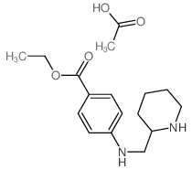 acetic acid; ethyl 4-(2-piperidylmethylamino)benzoate Structure