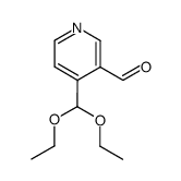 4-diethoxymethyl-pyridine-3-carbaldehyde Structure