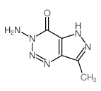 4H-Pyrazolo[4,3-d]-1,2,3-triazin-4-one,3-amino-3,5-dihydro-7-methyl-结构式