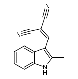 [(2-methyl-1H-indol-3-yl)methylene]malononitrile结构式