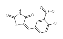 5-[(4-chloro-3-nitrophenyl)methylidene]-1,3-thiazolidine-2,4-dione Structure