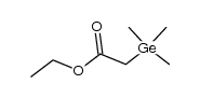 ethyl(trimethylgermyl)acetate Structure