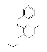 S-(pyridin-3-ylmethyl) N,N-dibutylcarbamothioate结构式