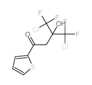 1-Butanone,4-chloro-3-(chlorodifluoromethyl)-4,4-difluoro-3-hydroxy-1-(2-thienyl)- Structure