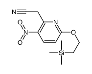 3-Nitro-6-[2-(triMethylsilyl)ethoxy]pyridine-2-acetonitrile Structure