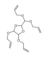 2-[bis(prop-2-enoxy)methyl]-4,5-bis(prop-2-enoxy)-1,3-dioxolane结构式