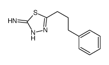 5-(3-phenylpropyl)-1,3,4-thiadiazol-2-amine结构式