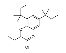 2-[2,4-bis(1,1-dimethylpropyl)phenoxy]butyryl chloride structure