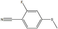 2-fluoro-4-(methylthio)benzonitrile Structure