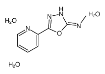 N-methyl-5-pyridin-2-yl-1,3,4-oxadiazol-2-amine,trihydrate Structure