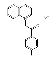 Quinolinium,1-[2-(4-fluorophenyl)-2-oxoethyl]-, bromide (1:1)结构式