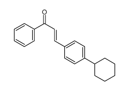 3-(4-cyclohexylphenyl)-1-phenylprop-2-en-1-one Structure