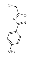 5-Chloromethyl-3-p-tolyl-[1,2,4]oxadiazole structure