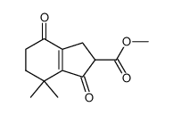 Methyl-1.4-dioxo-7.7-dimethyl-4.5.6.7-tetrahydroindan-2-carboxylat Structure