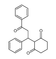 2-(3-oxo-1,3-diphenylpropyl)cyclohexane-1,3-dione结构式