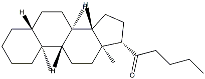 1-(5α-Androstan-17β-yl)-1-pentanone structure