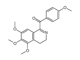 (4-methoxyphenyl)(5,6,7-trimethoxy-3,4-dihydroisoquinolin-1-yl)methanone结构式