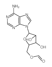 9H-Purin-6-amine, 9- (5-O-formyl-.beta.-D-arabinofuranosyl)- structure