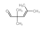 3-Pentenal,2,2,4-trimethyl- structure