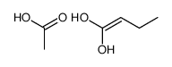 acetic acid,but-1-ene-1,1-diol Structure