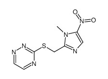 3-(1-methyl-5-nitro-1H-imidazol-2-ylmethylsulfanyl)-[1,2,4]triazine Structure