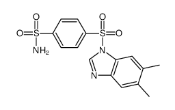 Benzenesulfonamide, 4-[(5,6-dimethyl-1H-benzimidazol-1-yl)sulfonyl]- (9CI) picture