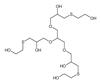 9-[2-hydroxy-3-[(2-hydroxyethyl)thio]propoxy]-7,11-dioxa-3,15-dithiaheptadecane-1,5,13,17-tetrol Structure