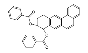 [(8S,9S)-8-benzoyloxy-8,9,10,11-tetrahydrobenzo[a]anthracen-9-yl] benzoate结构式