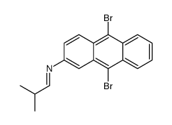 N-(9,10-dibromoanthracen-2-yl)-2-methylpropan-1-imine结构式