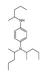 1-N,4-N,4-N-tri(pentan-2-yl)benzene-1,4-diamine结构式