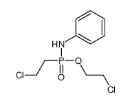 N-[2-chloroethoxy(2-chloroethyl)phosphoryl]aniline结构式